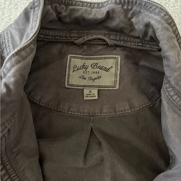 Lucky Brand Charcoal Utility Jacket Size Small - Picture 7 of 13